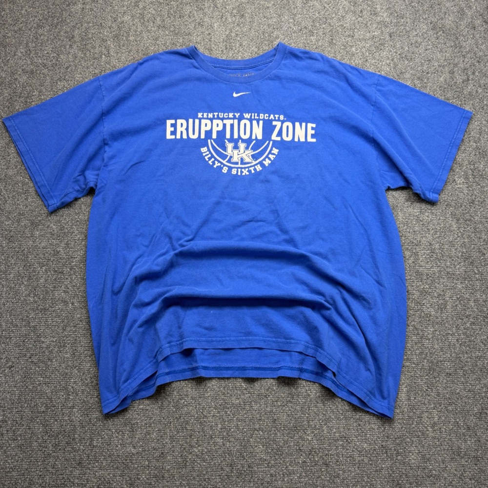 Nike Kentucky Wildcats T Shirt Mens XL Blue Erupption Zone Big Blue Nation NCAA